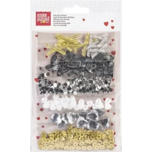 Мъниста и Пайети Deco Mix 6 вида "Wedding" Мъниста и Пайети Deco Mix 6 вида "Wedding"