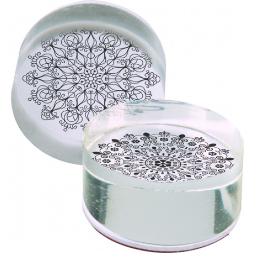 Коледен Печат, Диаметър 4 cm, Снежинки Коледен Печат, Диаметър 4 cm, Снежинки